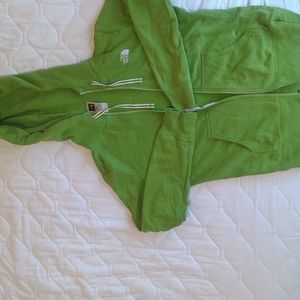 Rare Lime Green The North Face Zip Up Hoodie